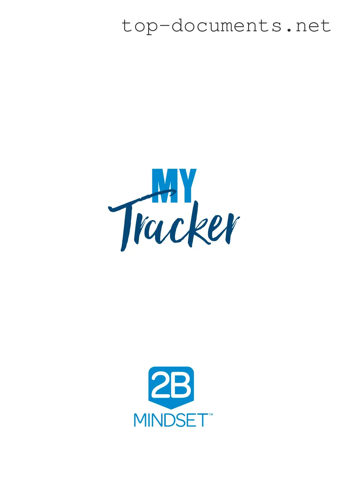 Free 2B Mindset Tracker PDF Form