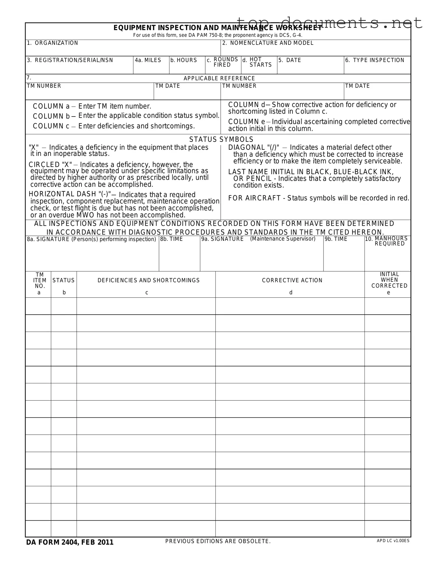 Free Da 5988 E PDF Form