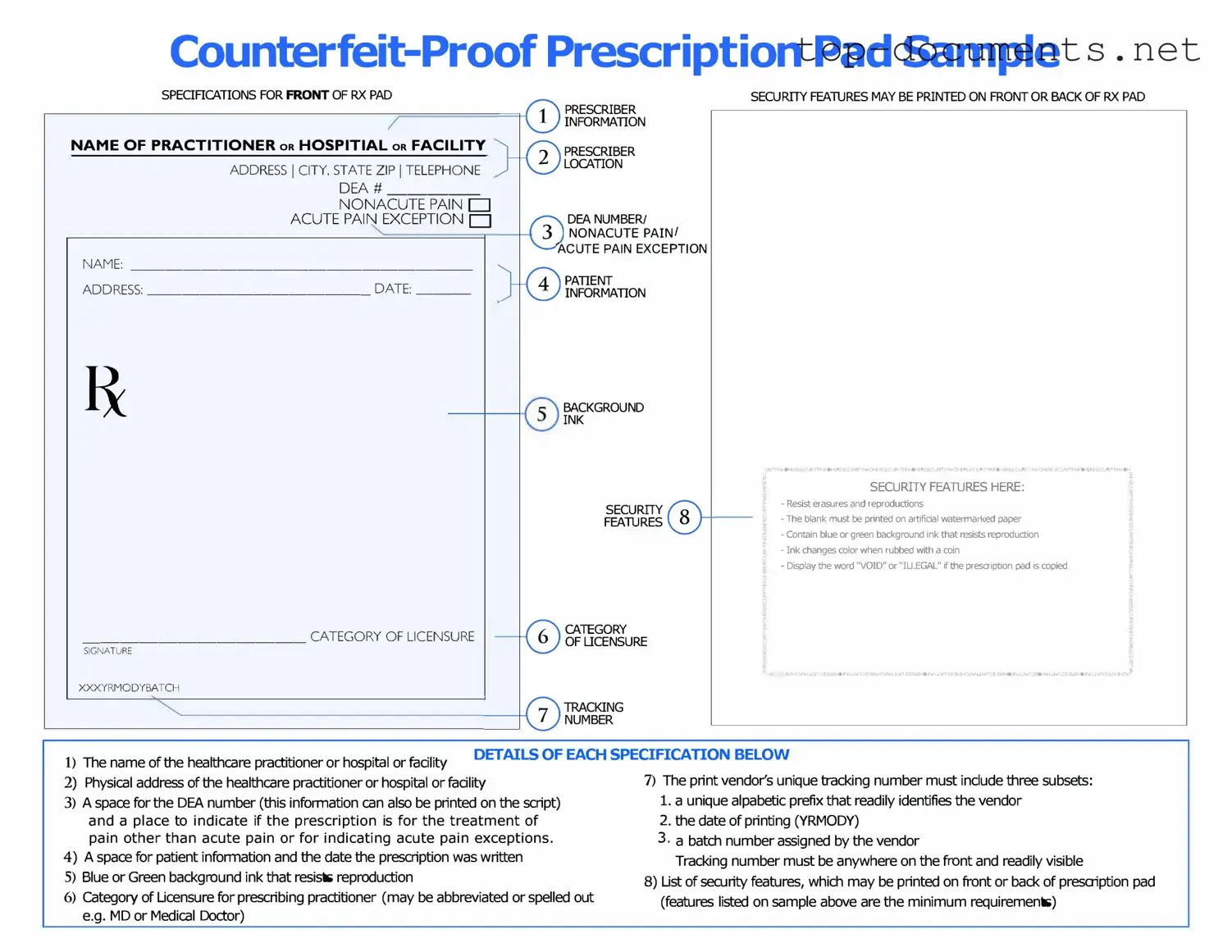 Free Prescription Pad PDF Form