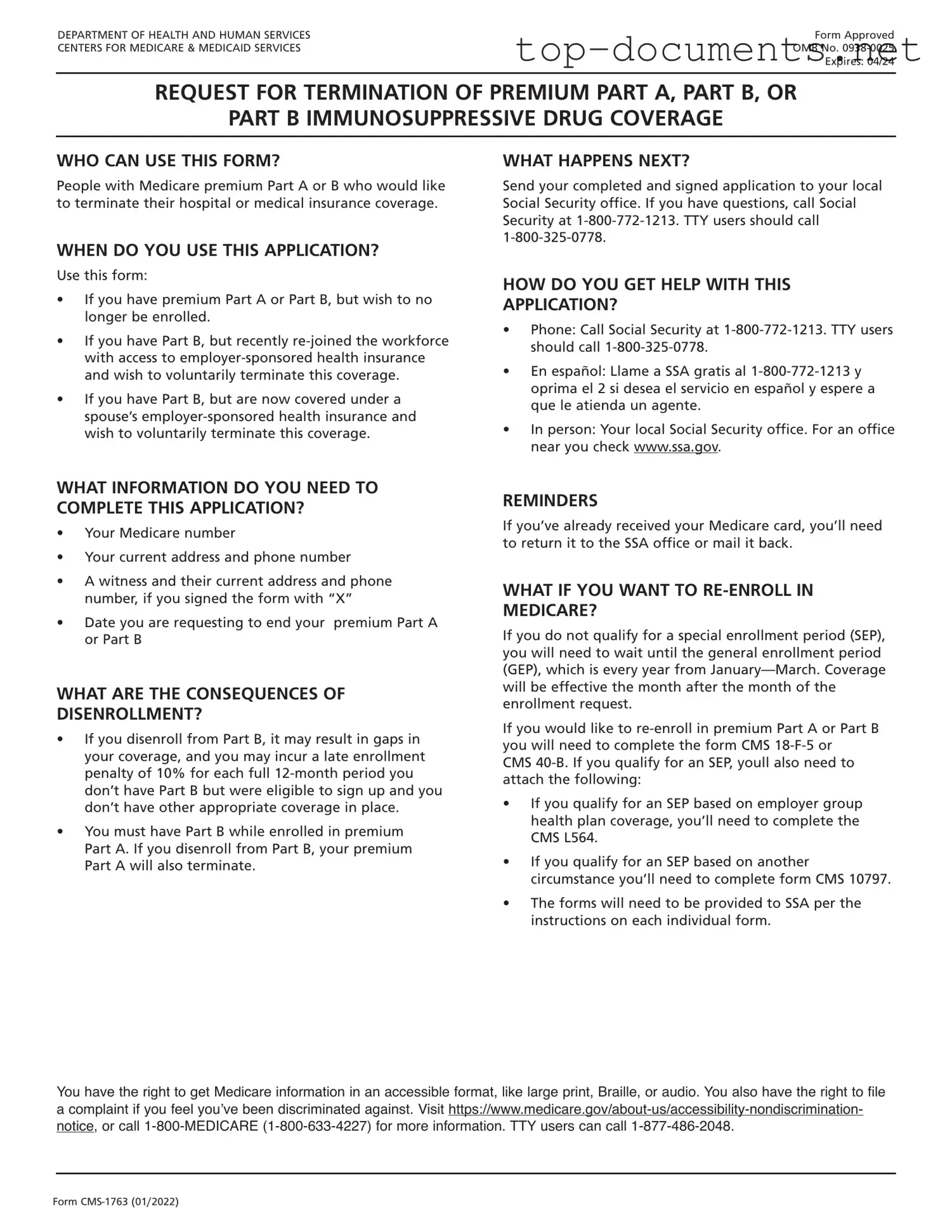 Free CMS-1763 Exp PDF Form