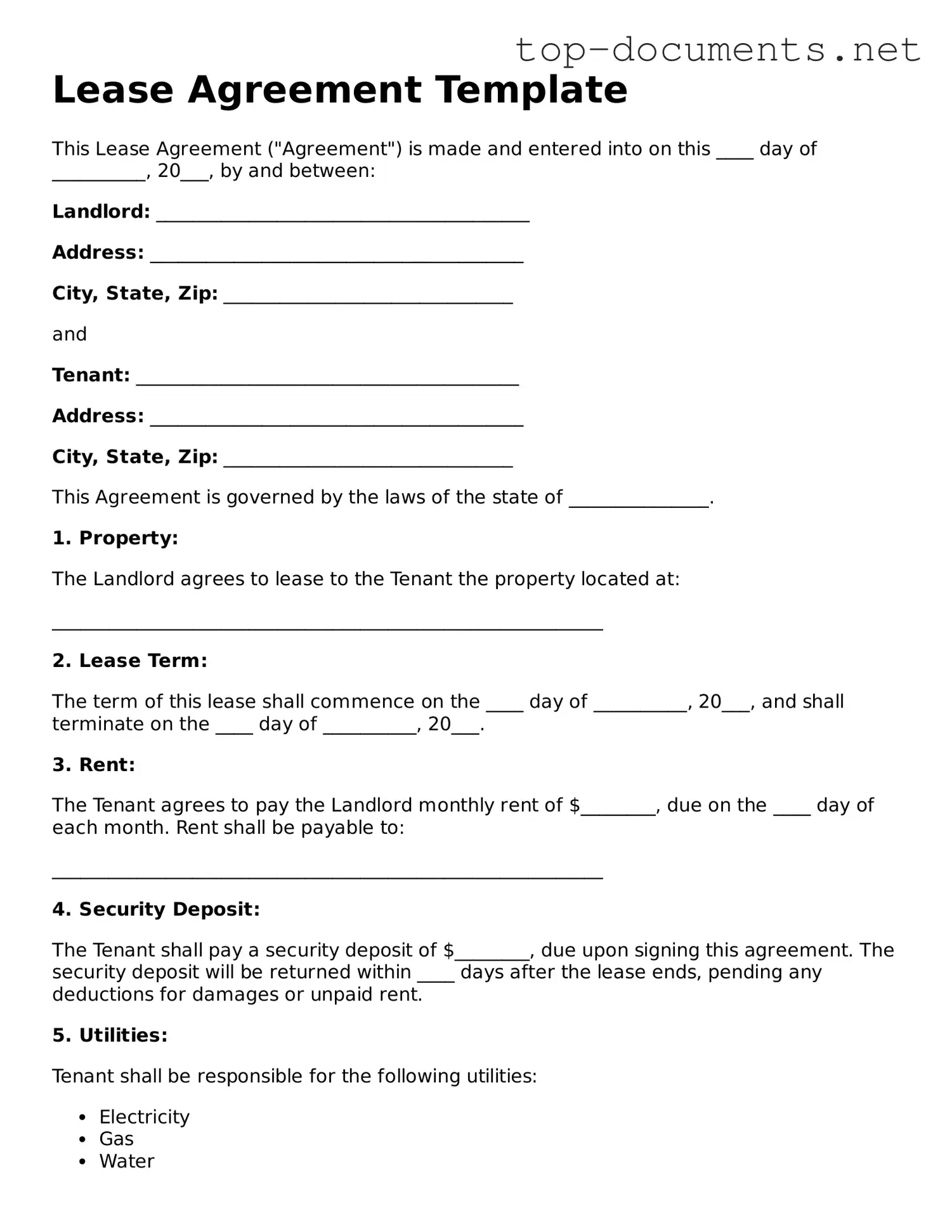 Attorney-Verified Lease Agreement Form
