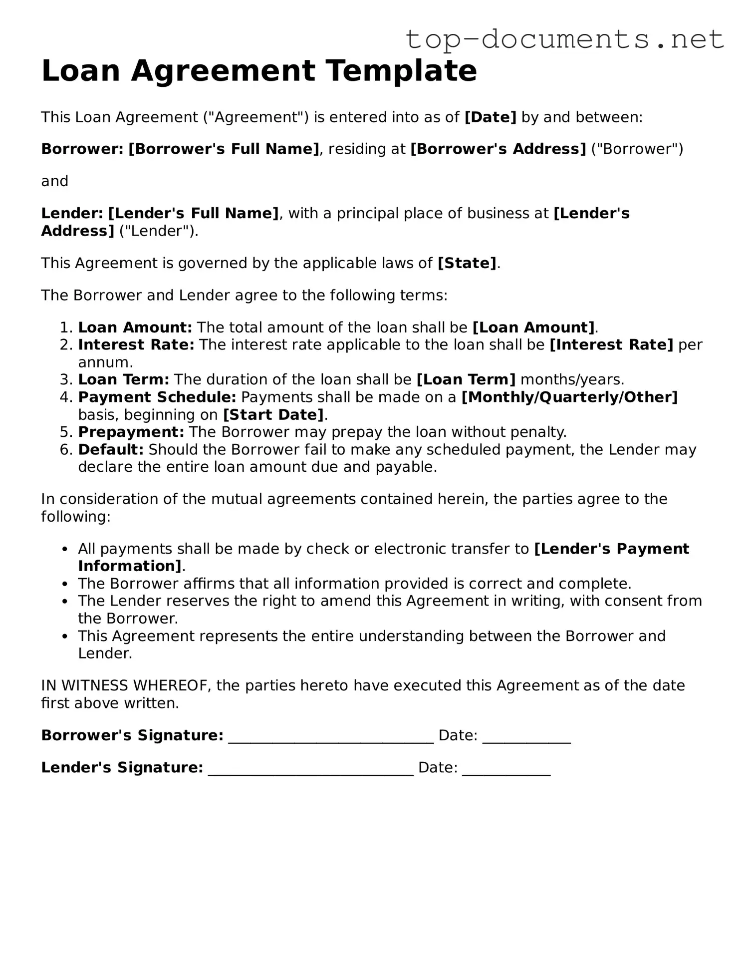 Attorney-Verified Loan Agreement Form