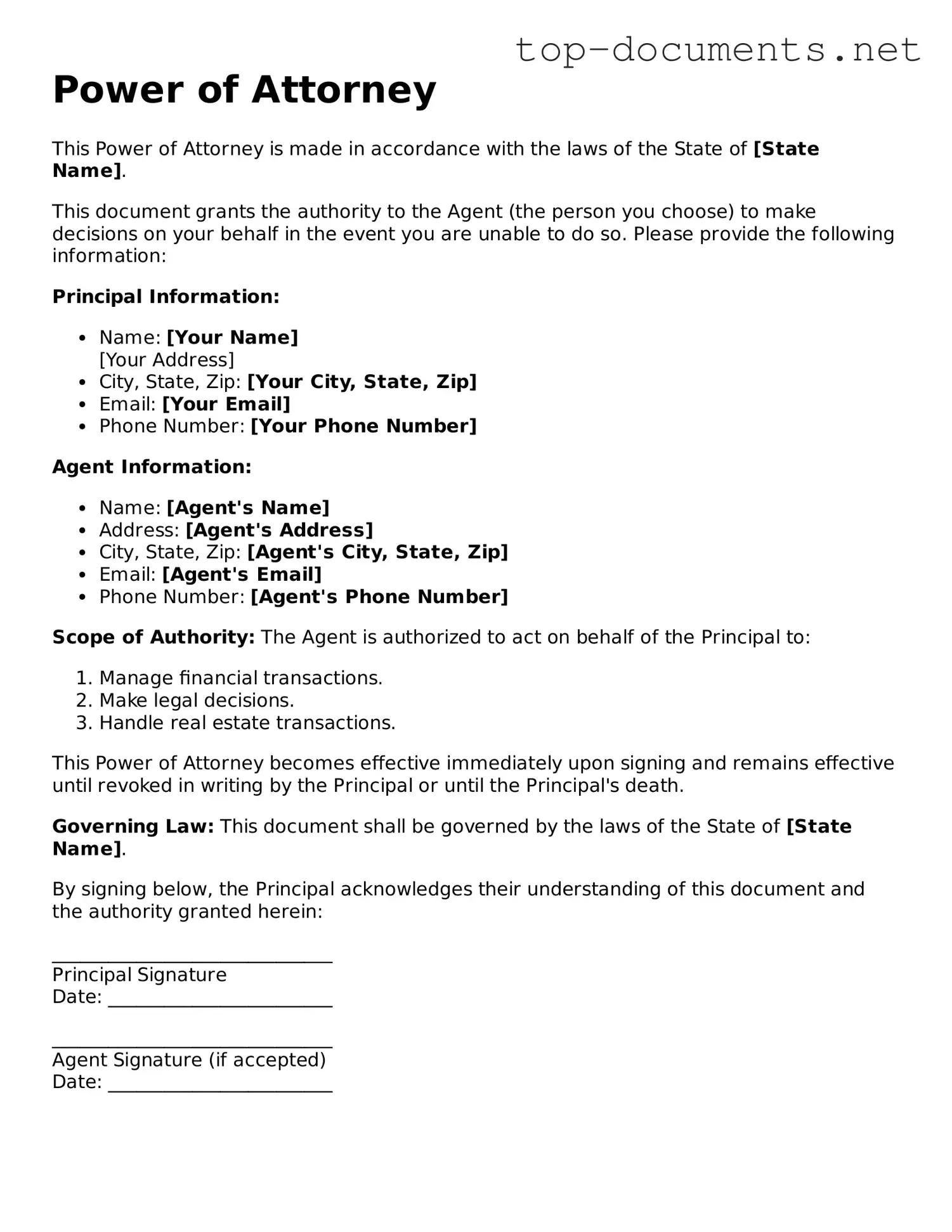 Attorney-Verified Power of Attorney Form