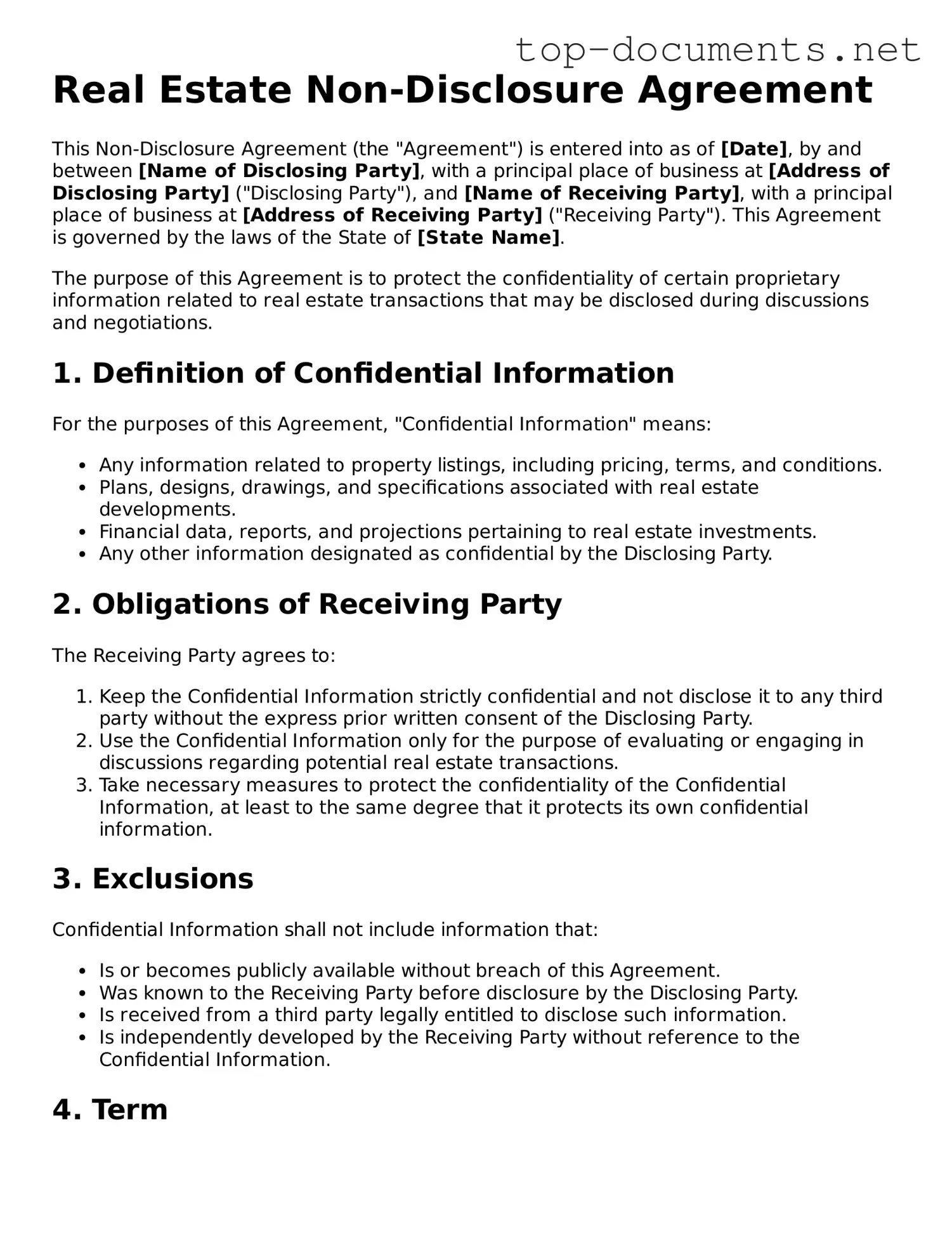 Attorney-Verified Real Estate Non-Disclosure Agreement Form
