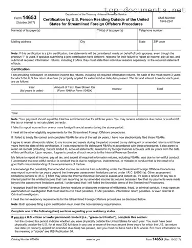 Free 14653 PDF Form