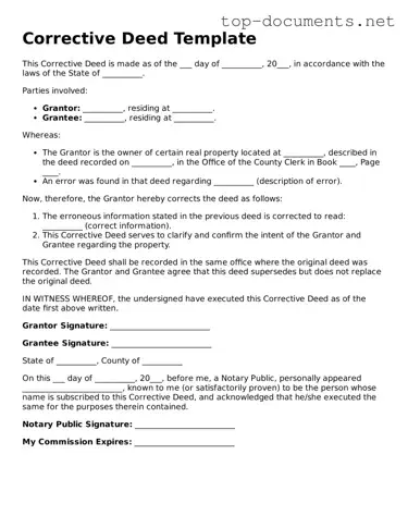 Attorney-Verified Corrective Deed Form