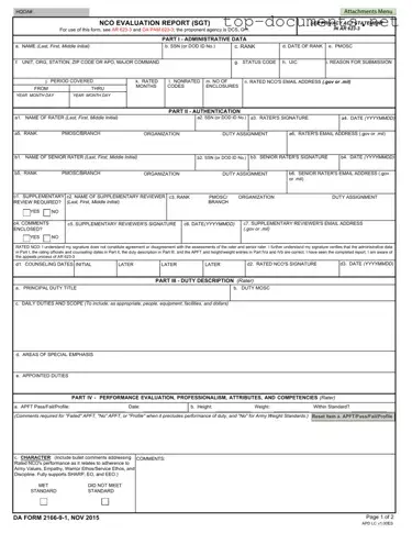 Free Da 2166 9 1 PDF Form