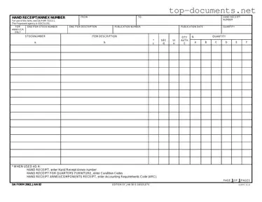 Free Da PDF Form