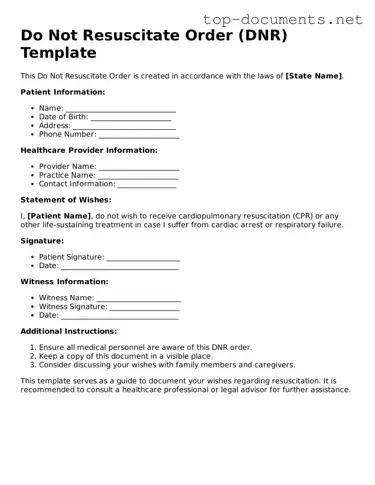 Attorney-Verified Do Not Resuscitate Order Form