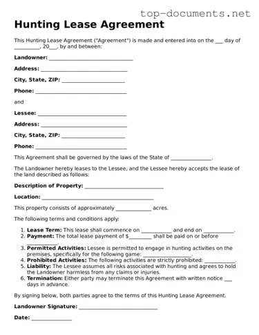Attorney-Verified Hunting Lease Agreement Form