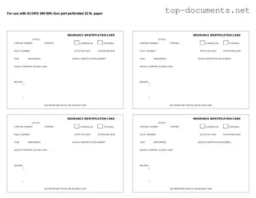 Free Acord 50 WM PDF Form