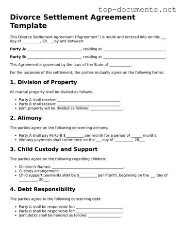 Attorney-Verified Divorce Settlement Agreement Form