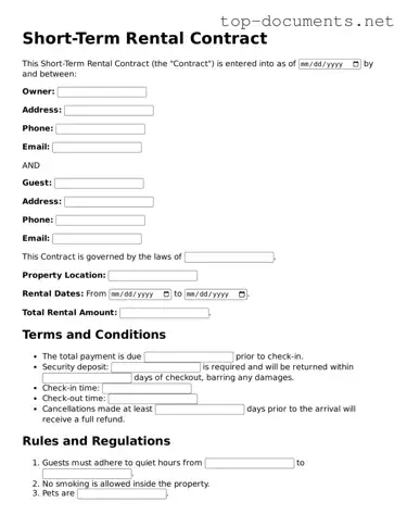 Attorney-Verified Short-Term Rental Contract Form