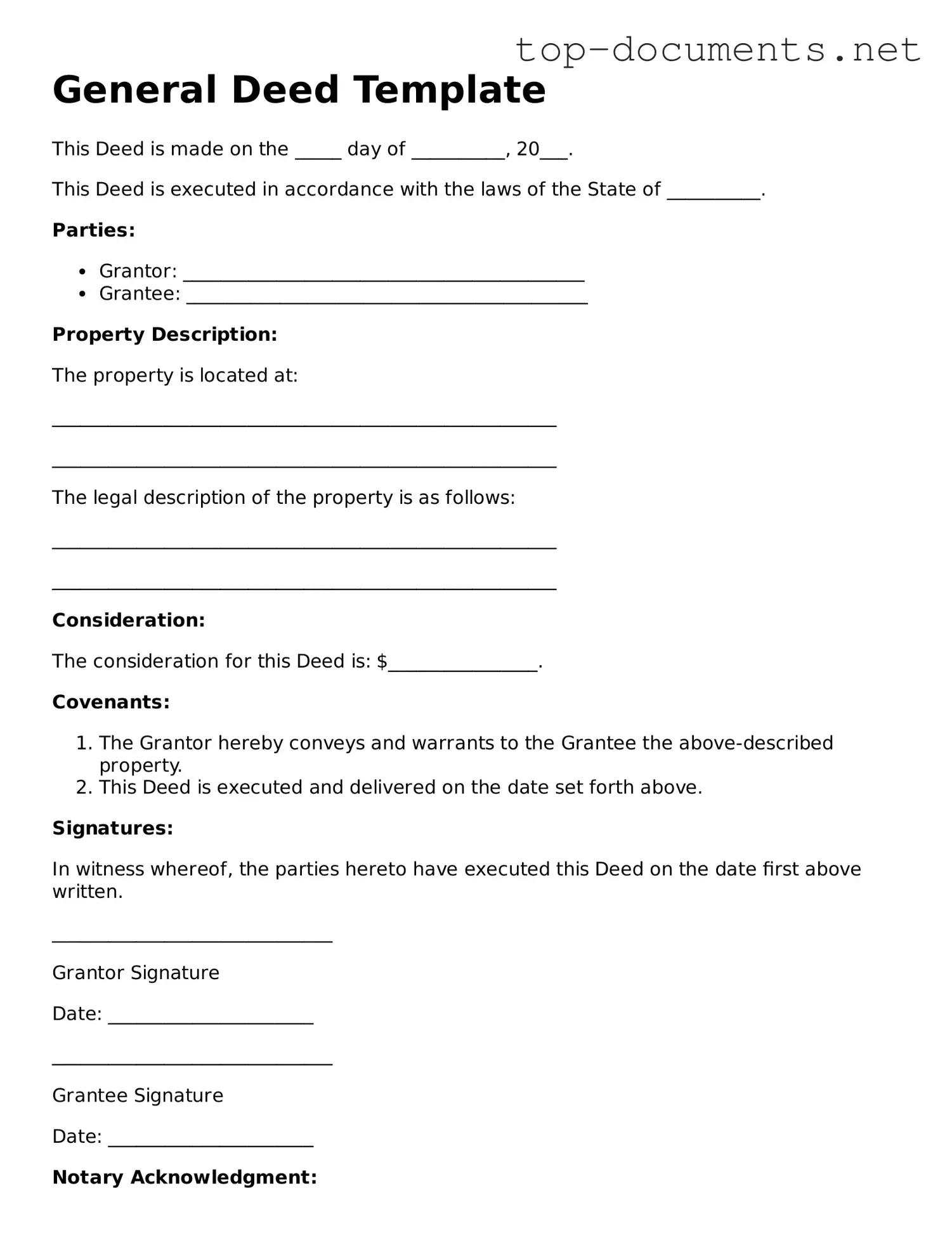 Attorney-Verified Deed Form