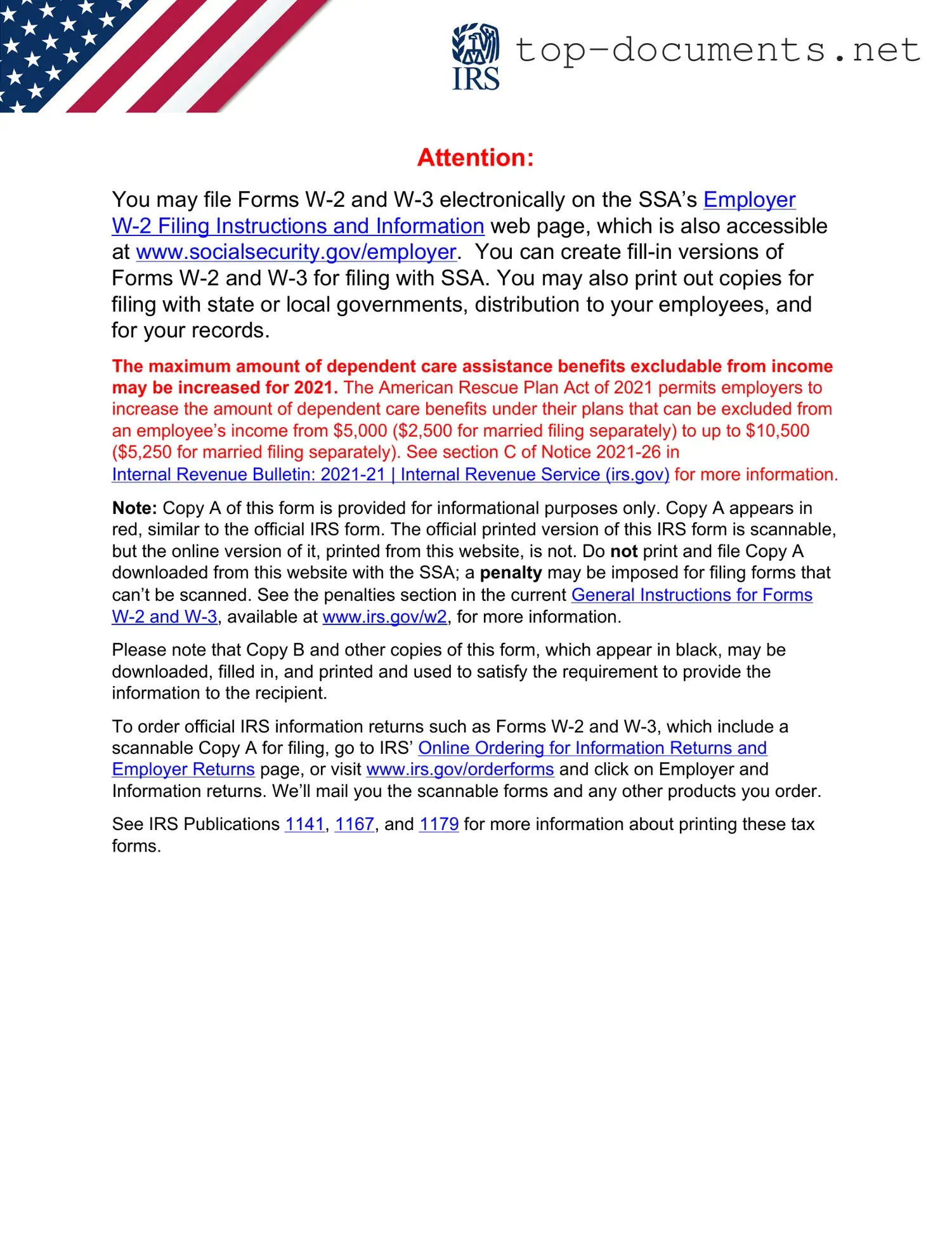 Free IRS W-2 PDF Form